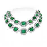 Saleh Sallom | Natural Diamonds & Emeralds Set | 27.11  CT